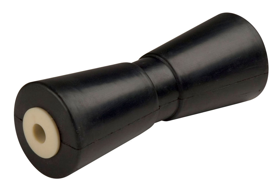 Black CE Smith V-KEEL Roller 10" W RUB, BLK