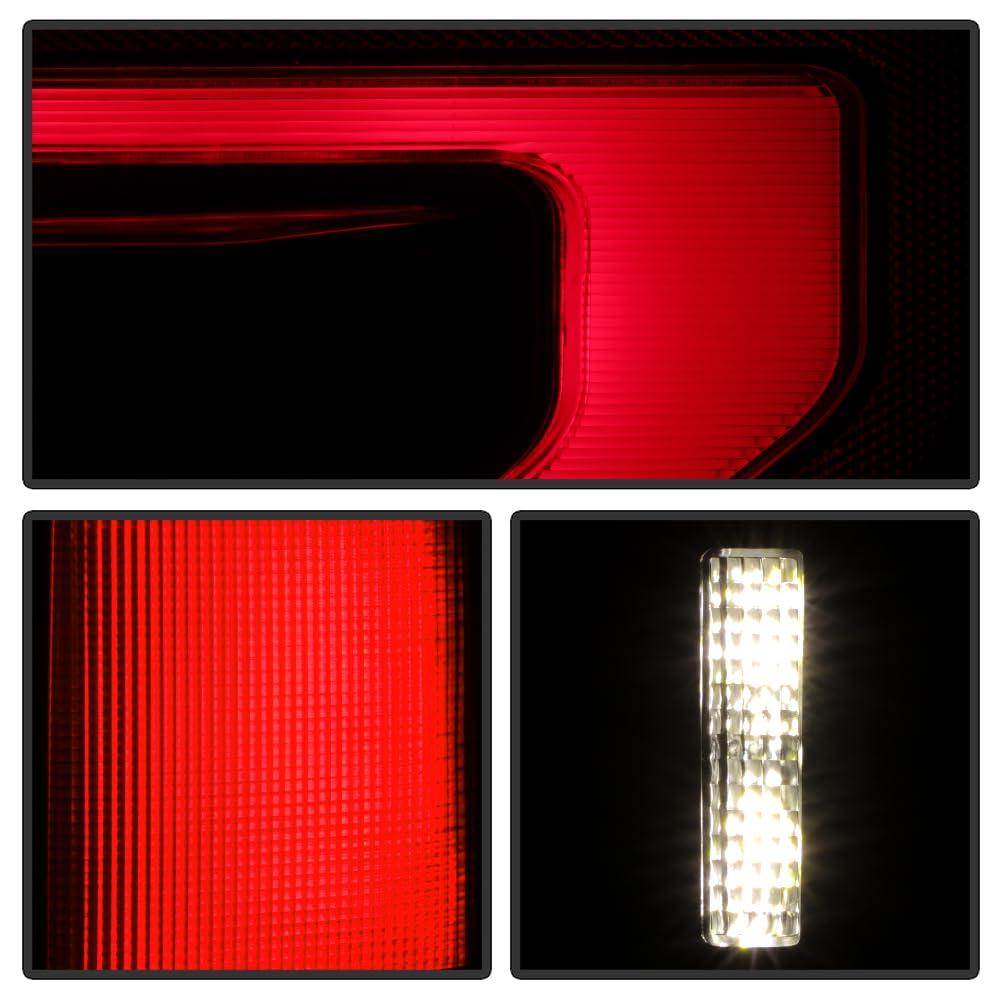 Ford F150 15-20 Halogen Fit (OE Plus Raptor BSD Style) LED Tail Lights - Red Smoke
