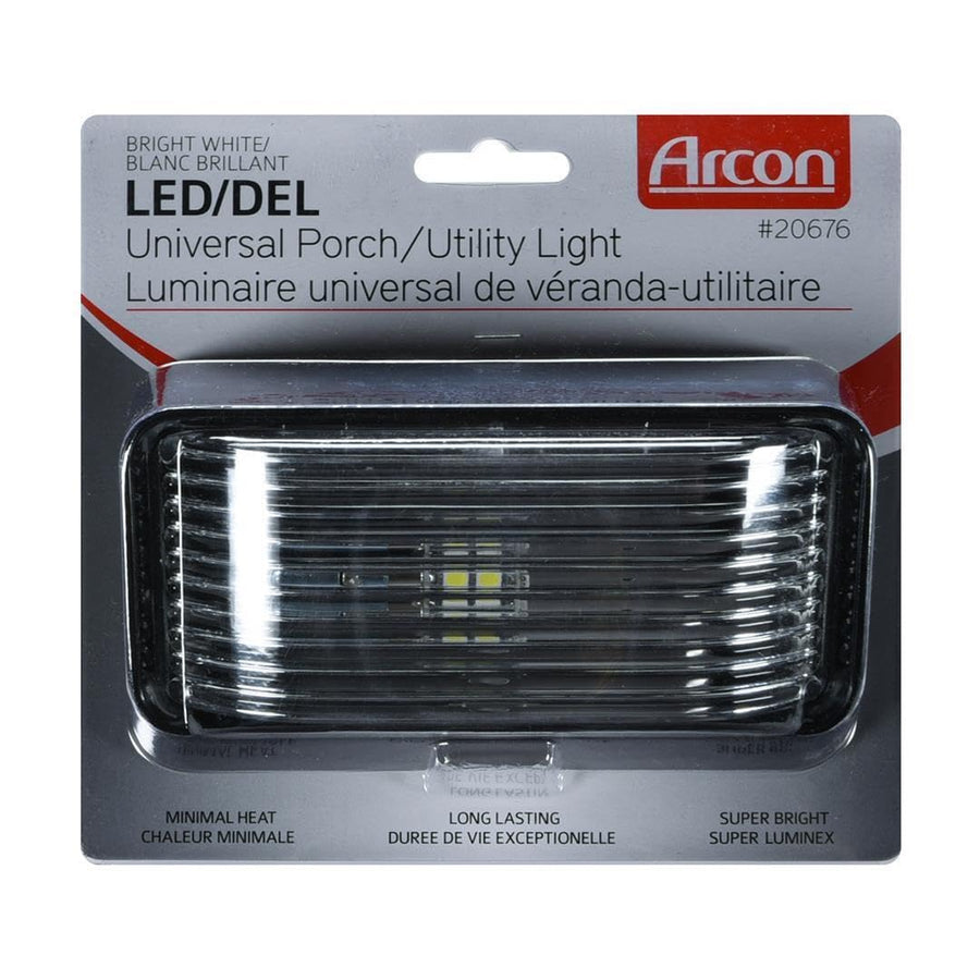 20676 Arcon Led Bw Rct Prch Lite Wo/sw Blk-clr