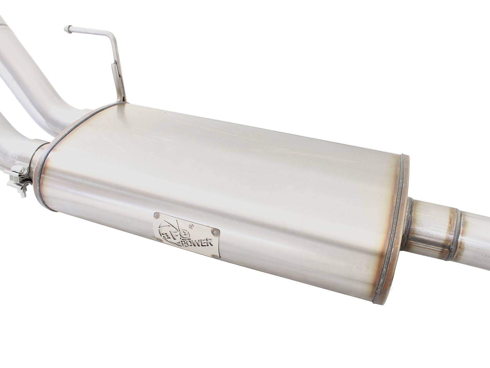 MACH Force-Xp aFe Power 3" SS Dual Side-Exit Cat-Back Exhaust System with Polished Tips