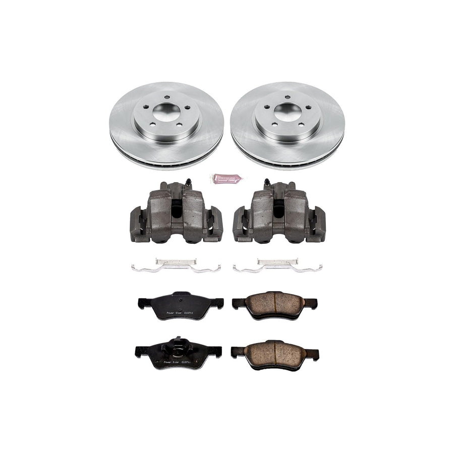 Power Stop KCOE4580 1-Click OE Replacement Brake Kit with Calipers For Ford Escape 2005-2006, Mercury Mariner 2005-2007 Autospecialty [Model Specific]