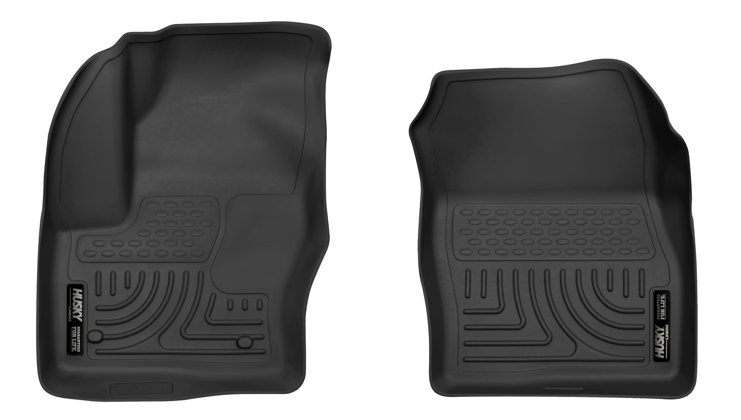 Husky Liners Floor Mats X-act Contour | Fits 2013-2018 Ford C-Max; 2013-2019 Ford Escape | Front Row, 2-pc Black - 55731