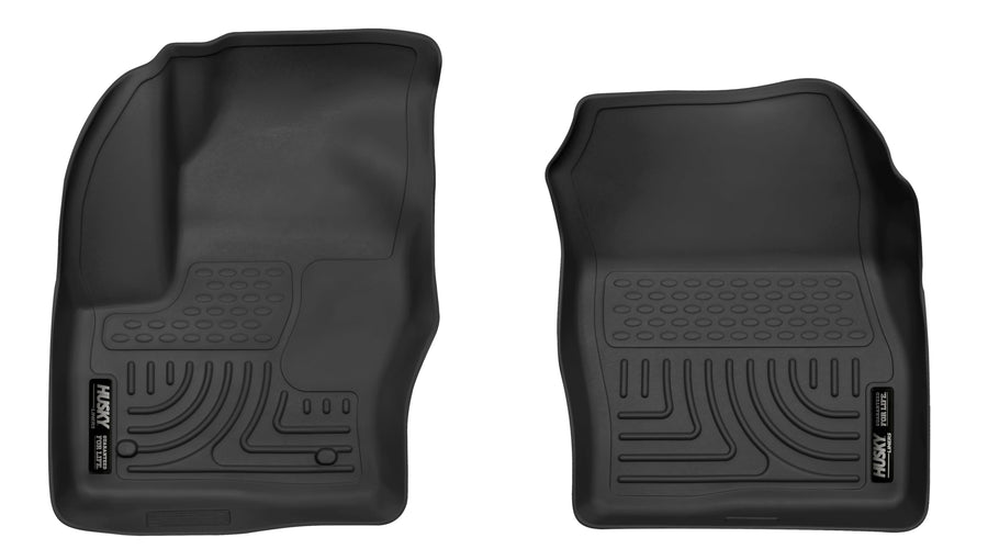 Husky Liners Floor Mats X-act Contour | Fits 2013-2018 Ford C-Max; 2013-2019 Ford Escape | Front Row, 2-pc Black - 55731