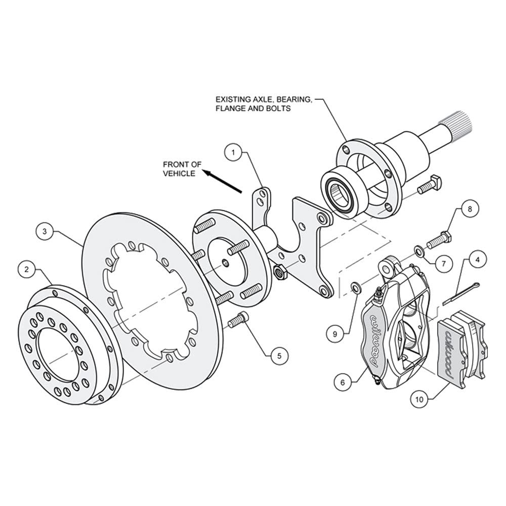 D/L Drag Brake Kit Rear Olds/Pont