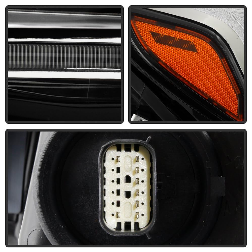 GMC Terrain 18-21 Spyder (POE) LED DRL HID/Xenon Projector Headlight - Low Beam-D5S(Not Included) ; High Beam-D5S(Not Included) ; Signal-7444NA(Included) - OE Right