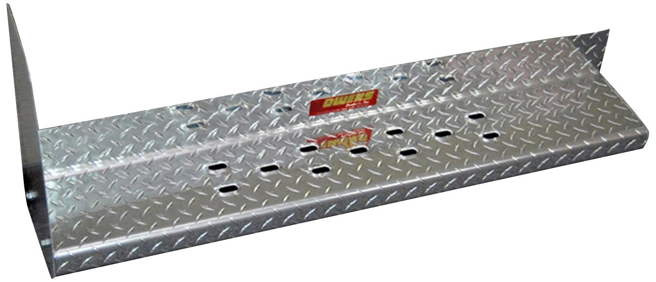 Owens Products Owens Commercial Cab Length Diamond Running Boards w/Stone Guard And Star Burst 82016G