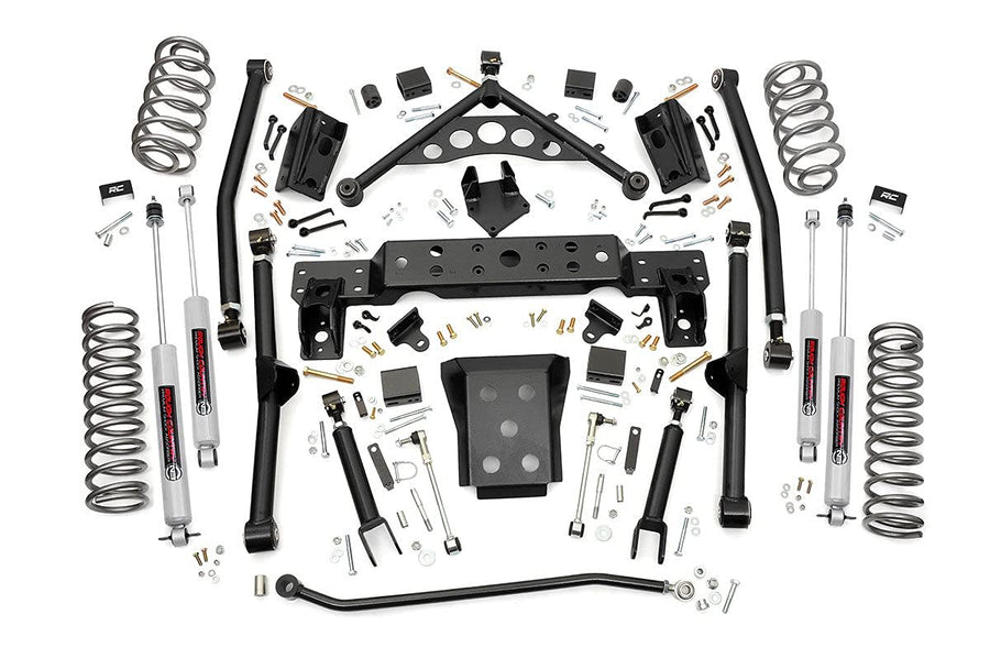 4" Long Arm Lift Kit Rough Country for 1999-2004 Jeep Grand Cherokee WJ - 90820