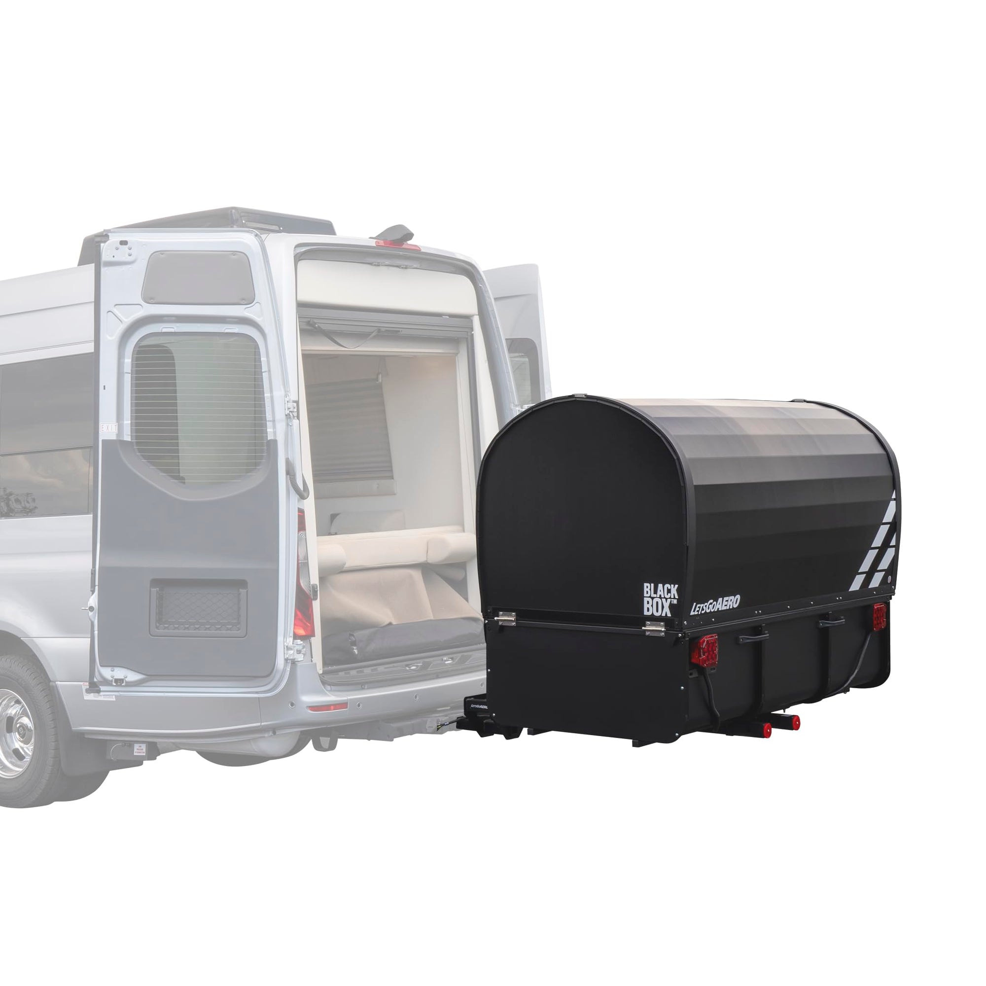 BlackBox PRO Let's Go Aero Enclosed Cargo Carrier | 64 cu. ft. | Slide-Out Platform