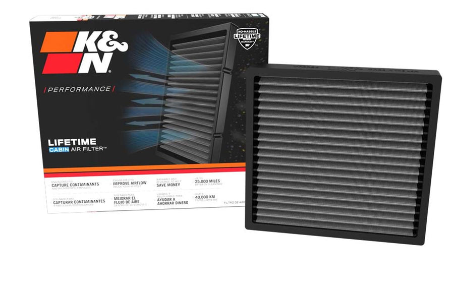 Cabin Air Filter K&N LIFETIME: Premium, Washable, Clean Air for your Cabin: Compatible with 2022-2025 Acura/Honda: Integra, Type S, Civic, Type R, CR-V, Passport, Pilot, VF2086
