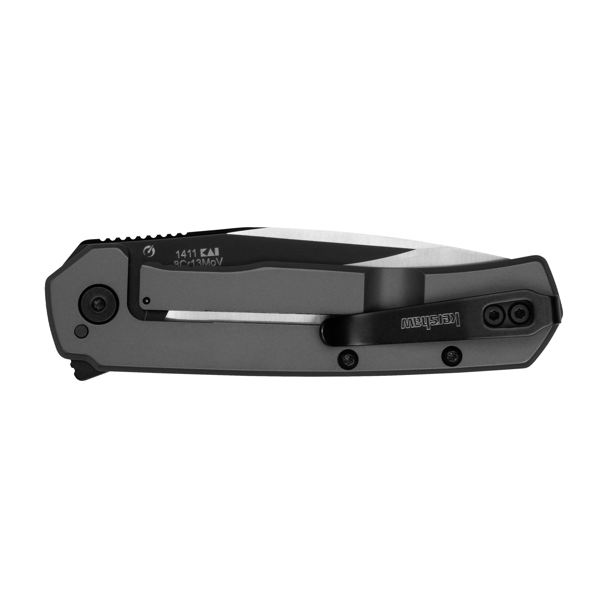 Kershaw Folding Thermal Pocket Knife, 2.95 in Gray PVD Finish Blade, Assisted Opening, Pocketclip, Every Day Carry