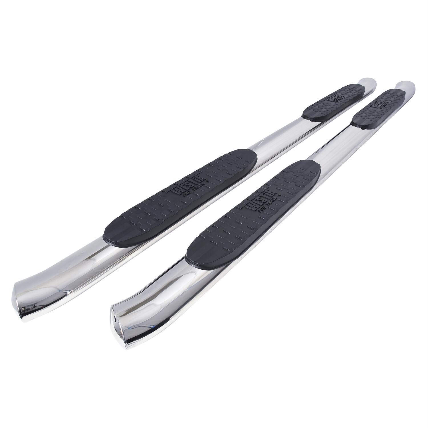 PRO TRAXX 4 Westin Oval Nerf Bars fits 2005-2023 Tacoma Double Cab Polished Pair
