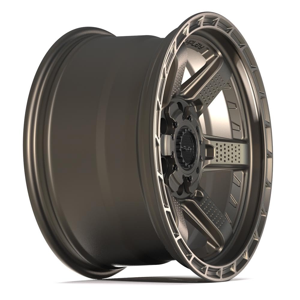 4PLAY Wheels 17 Inch Rim 4PS63 Fits 6x135 & 6x139.7 17x9 Satin Bronze (1)