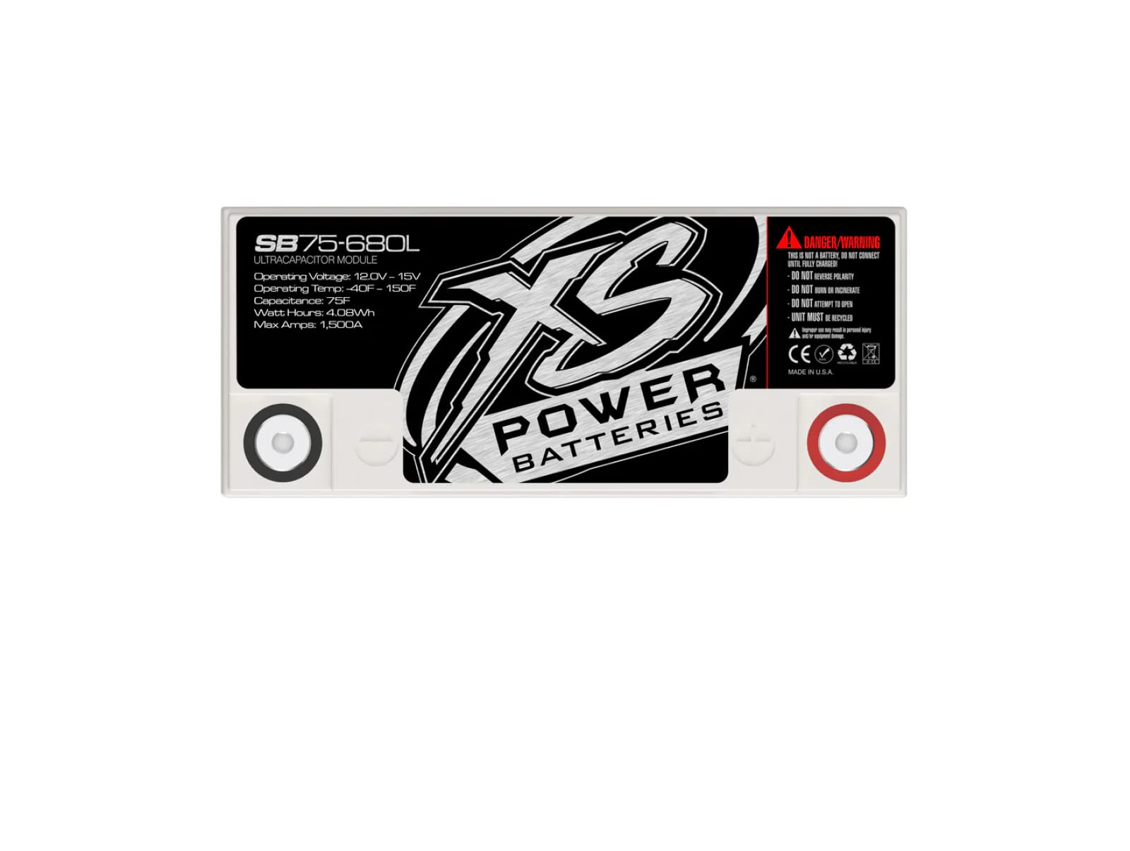 12V Super Bank Powersports Capacitor Modules - M6 Terminal Bolts Included 1500 Max Amps Batteries