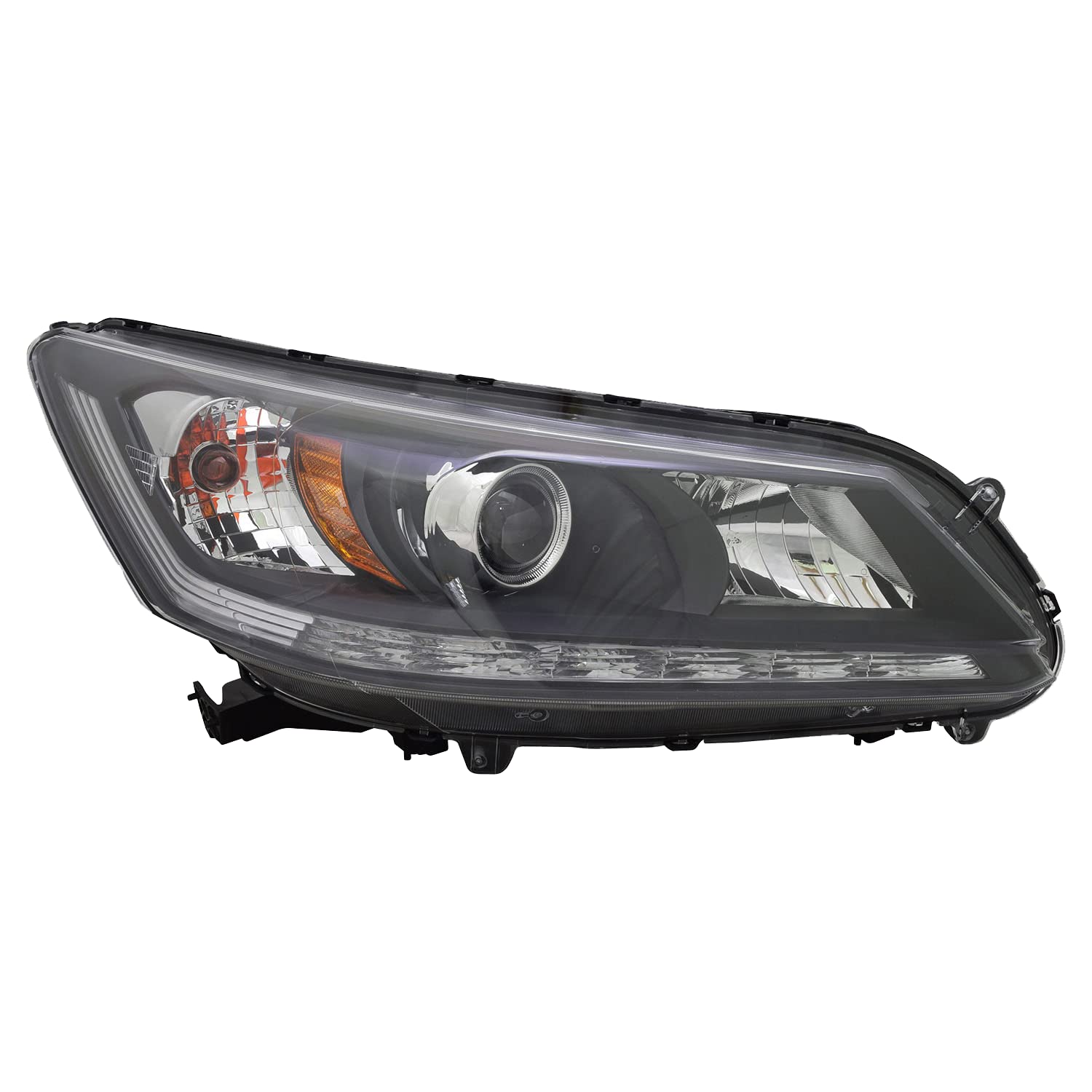 Right TYC Headlight Assembly Compatible with 2013-2015 Honda Accord