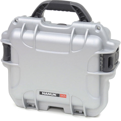 Waterproof Nanuk 905 Hard Case with Foam Insert - Silver
