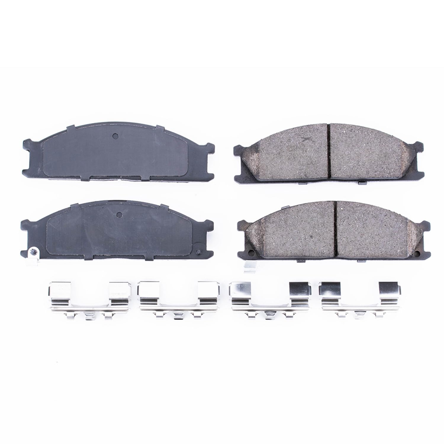 Power Stop Brake Kit Front For Nissan D21 1986-94 |Frontier 1998-04 |Pathfinder 1987-95 |Pickup 1995-97 |Subaru SVX 1992-97 - Ceramic Brake Pads With Installation Hardware, 17-333