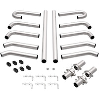 MagnaFlow Custom Builder Kit Performance Exhaust System 10703 - Stainless Steel 3in Main Piping Diameter, Dual Exhaust Type - Designed for Power and Sound