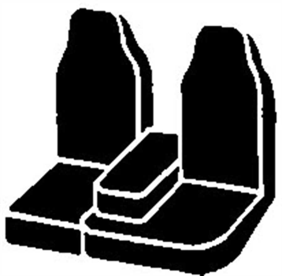 Fia Custom Fit TR48-18 WINE Front Seat Cover Split Seat 60/40 - Saddle Blanket, (Wine)