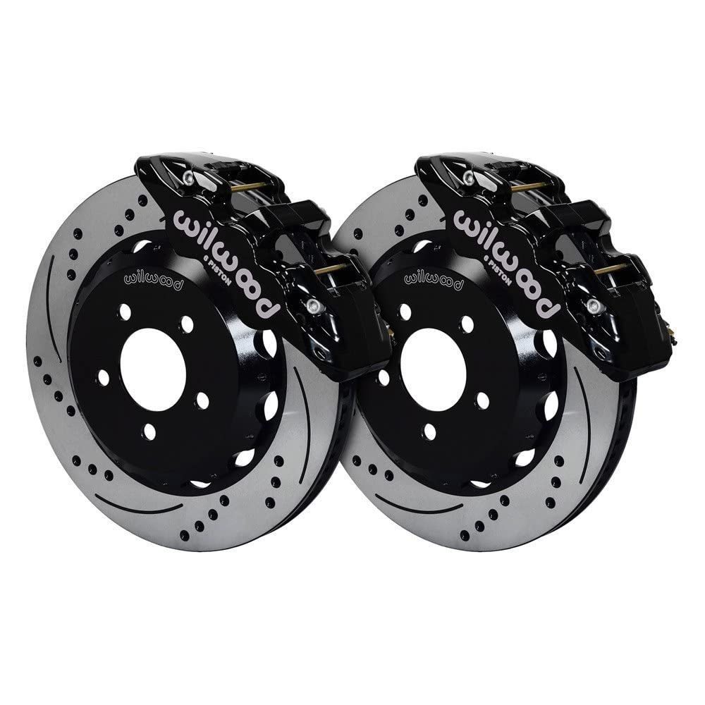 14.25 AERO6 Front Hat Kit, Drilled, Red