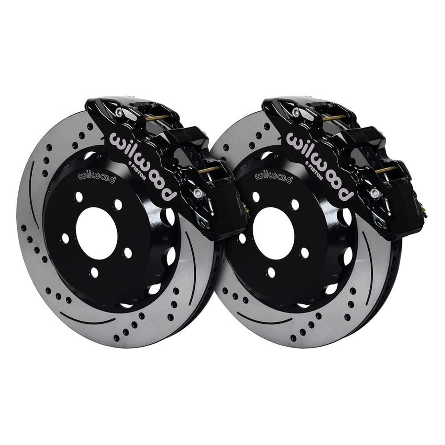 14.25 AERO6 Front Hat Kit, Drilled, Red
