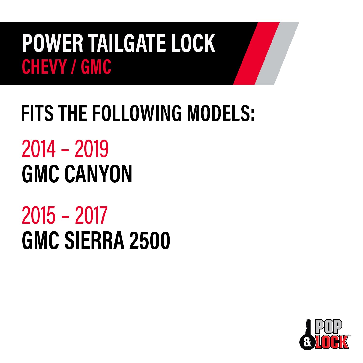 Power Tailgate Lock – Pop & Lock for Chevrolet Silverado 1500, GMC Sierra 1500 & 2500 (PL8140)