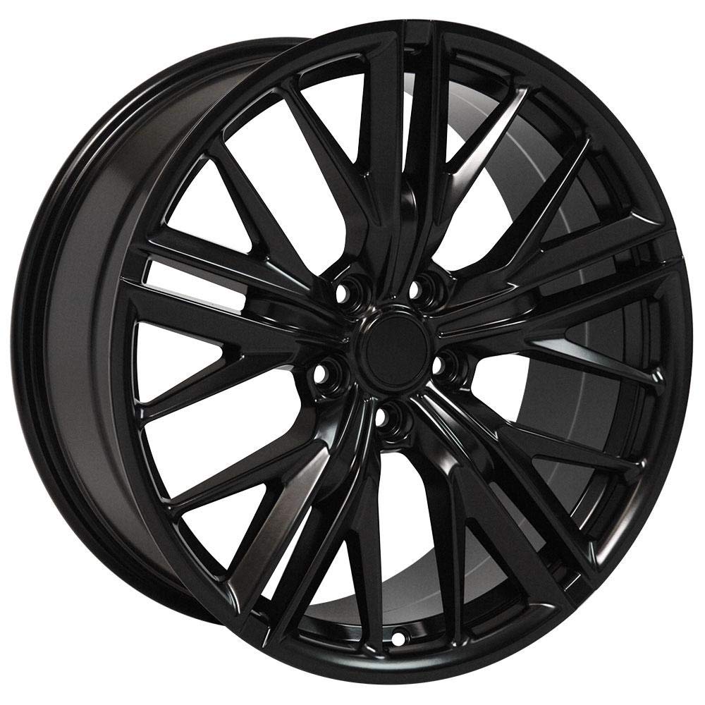 20 Inch OE Wheels CV25 Rim Fits Camaro ZL1 Style 5x120 20x9.5 Satin Black - Hollander 5773 (1)