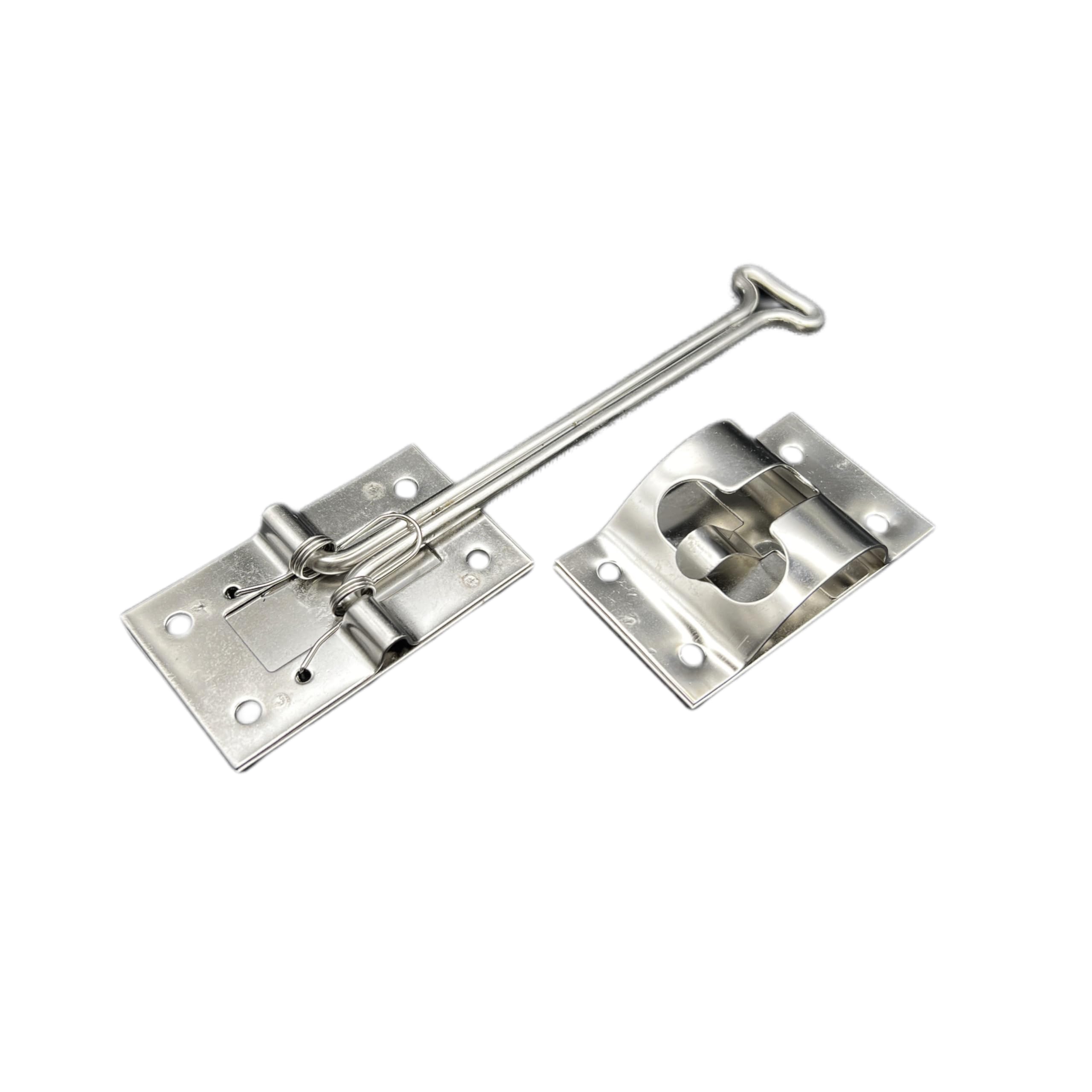 Self Closing RV Designer E226 Door Holder, T Style, Stainless Steel, 6 inch, Entry Door Hardware