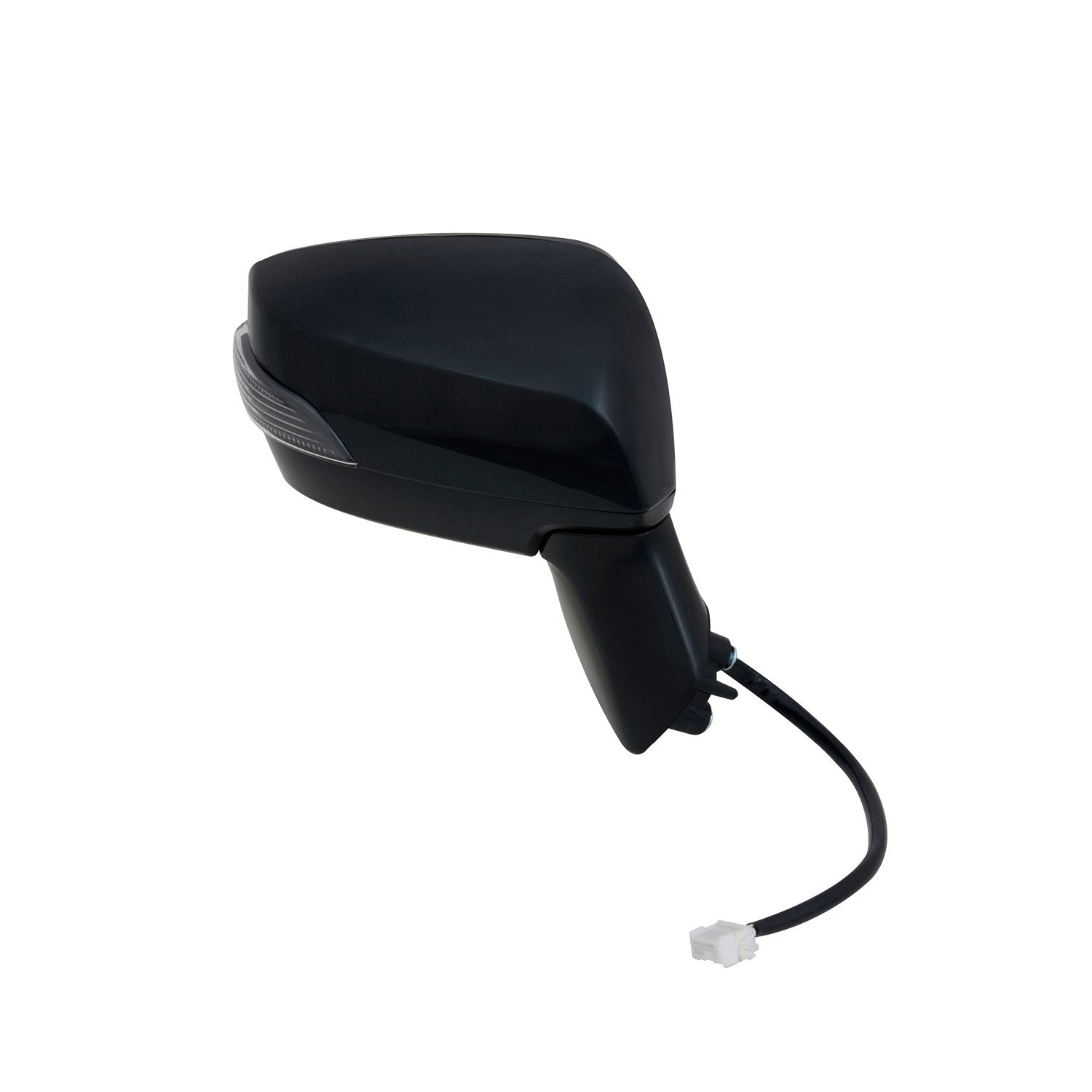 Mirror Passenger Side for Subaru Outback/Legacy, Textured Black w/PTM Cover, w/Turn Signal, Foldaway, w/o Blind spot Detection, w/o Chrome Trim Level, Heated Power