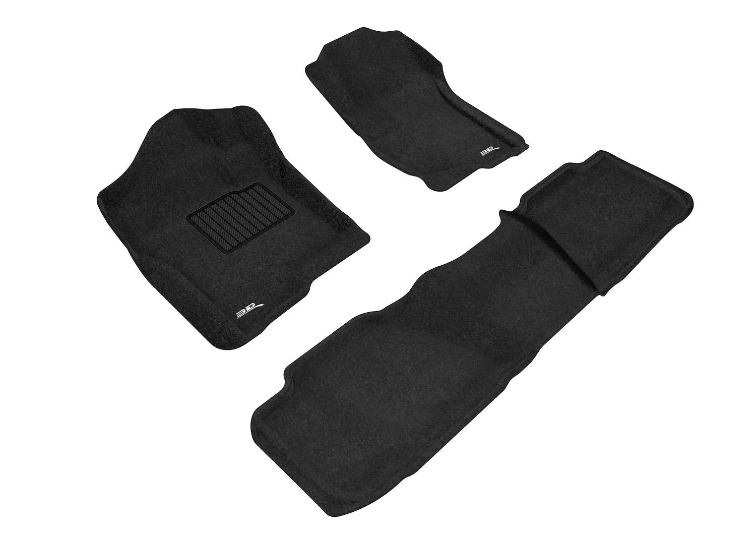 3D MAXpider Custom Fit All-Weather Floor Mats For 2007-2014 CHEVROLET TAHOE ELEGANT Series (1ST & 2ND ROW)