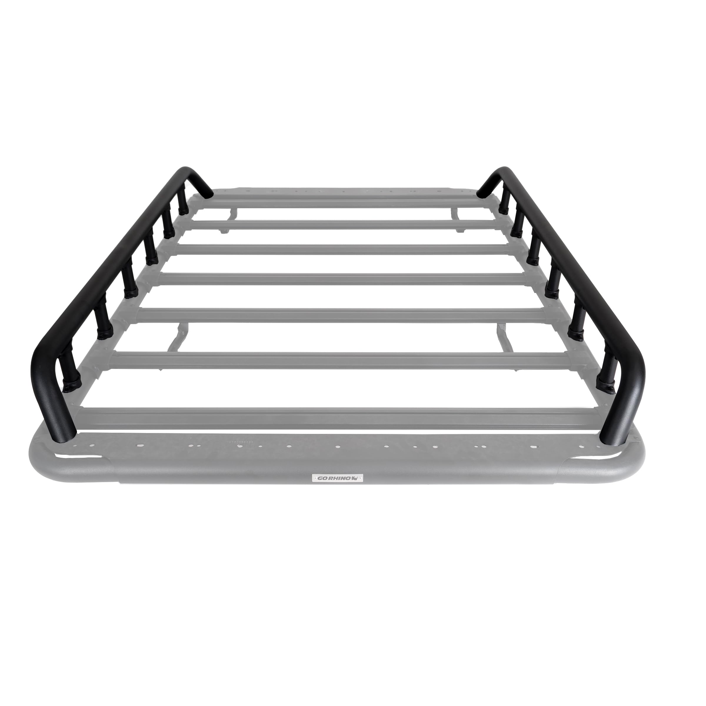 Go Rhino Dual Rail Kit SRM500 | Aluminum, Textured Black | 5935071T | Fits Go Rhino 75" SRM500 Roof Racks