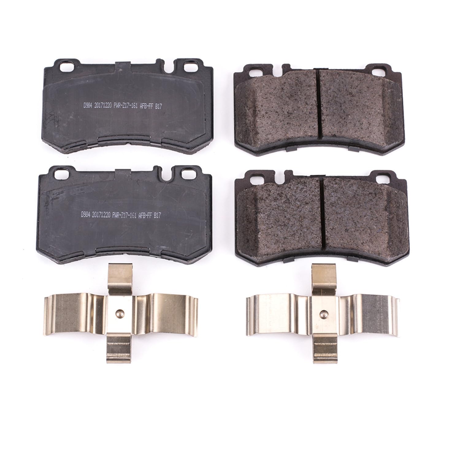 Z17 Power Stop 17-984 Rear Ceramic Brake Pads with Hardware