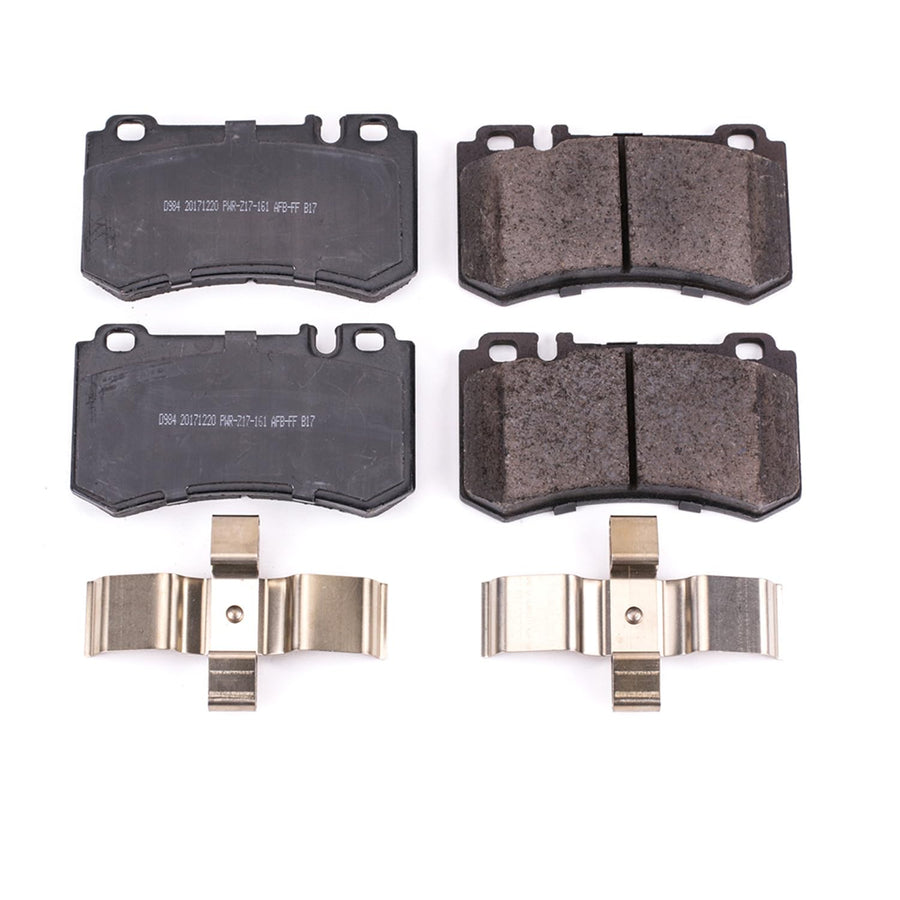 Z17 Power Stop 17-984 Rear Ceramic Brake Pads with Hardware