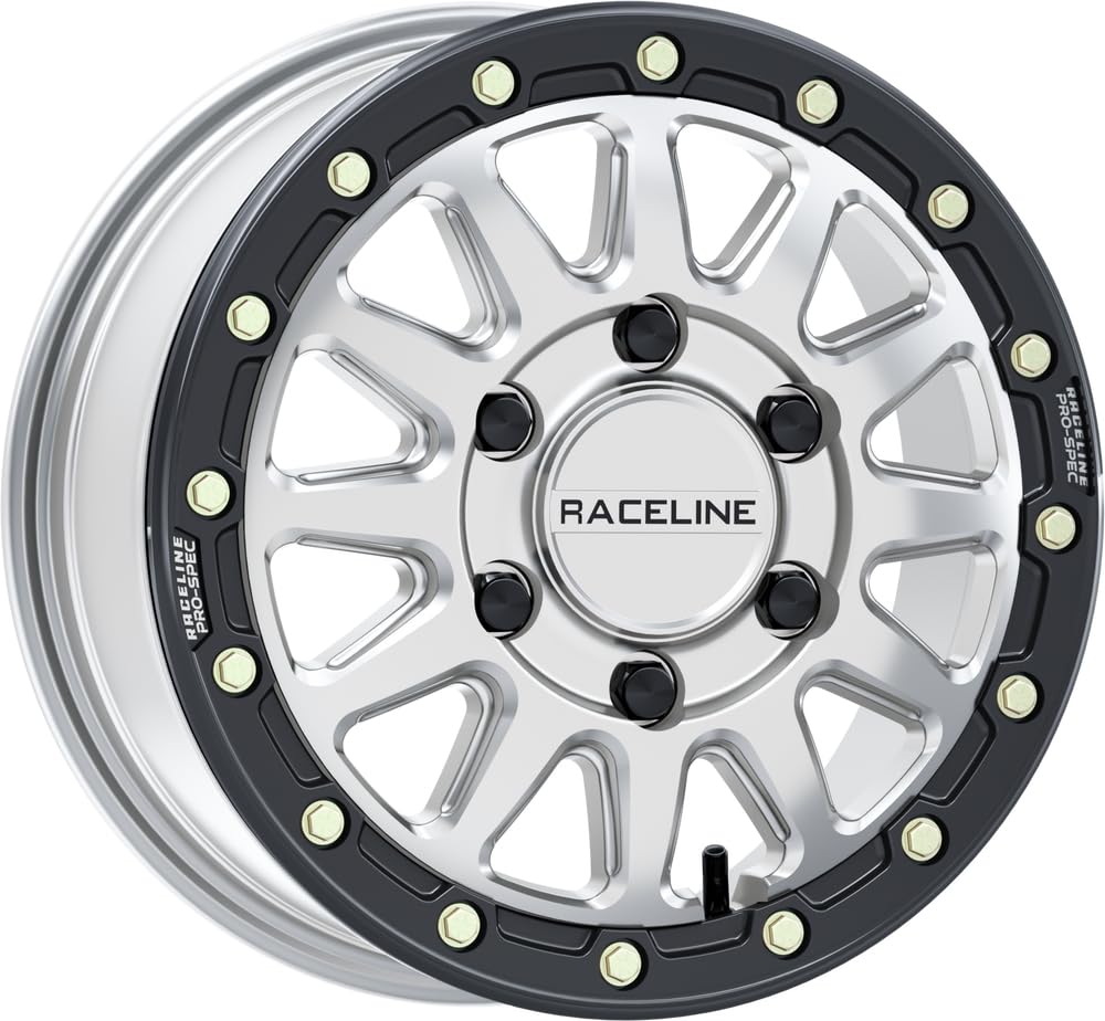 Alpha RACELINE Hyper Silver W/Black Outer Ring 15X6.5 6X139.7 +74