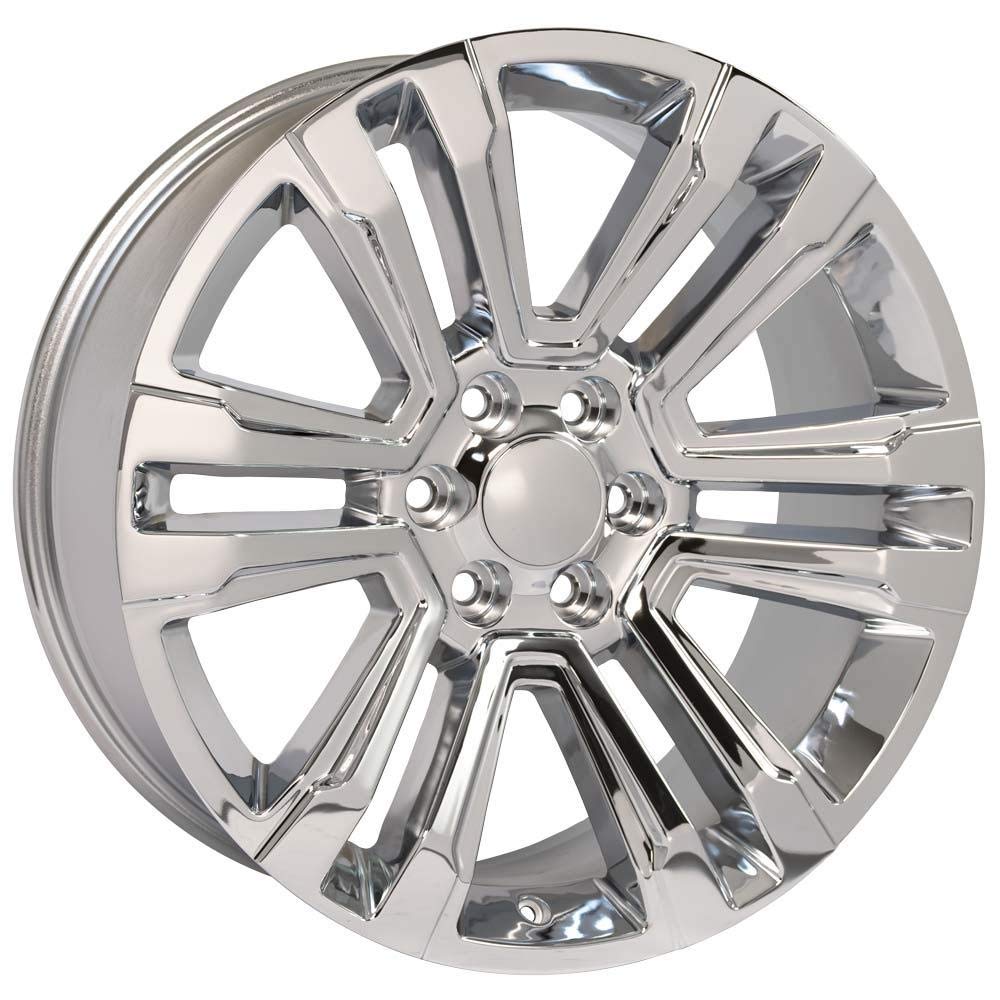 22 Inch OE Wheels CV44 Rim Fits Yukon Denali Style 6x139.7 22x9 Chrome - Hollander 5822 (1)
