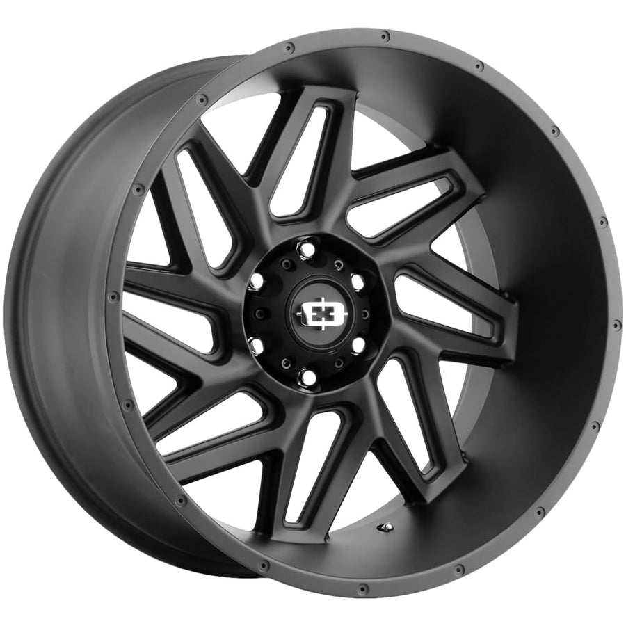Spyder Vision Off-Road Custom Wheel - Series 361 - Satin Black - 20" x 9", 12 Offset, 6x135 Bolt Pattern, 87.1mm Hub