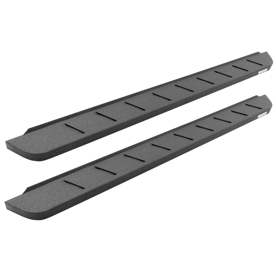 RB10 Running Boards & Brackets Go Rhino | Cab Length, Galvanized Steel, Protective Bedliner Coating | 63443280T | Fits 2024 Toyota Tacoma Double Cab
