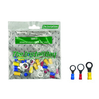 InstallBay Vinyl Assorted Ring Terminals 5/16 & 3/5 - Retail Pack