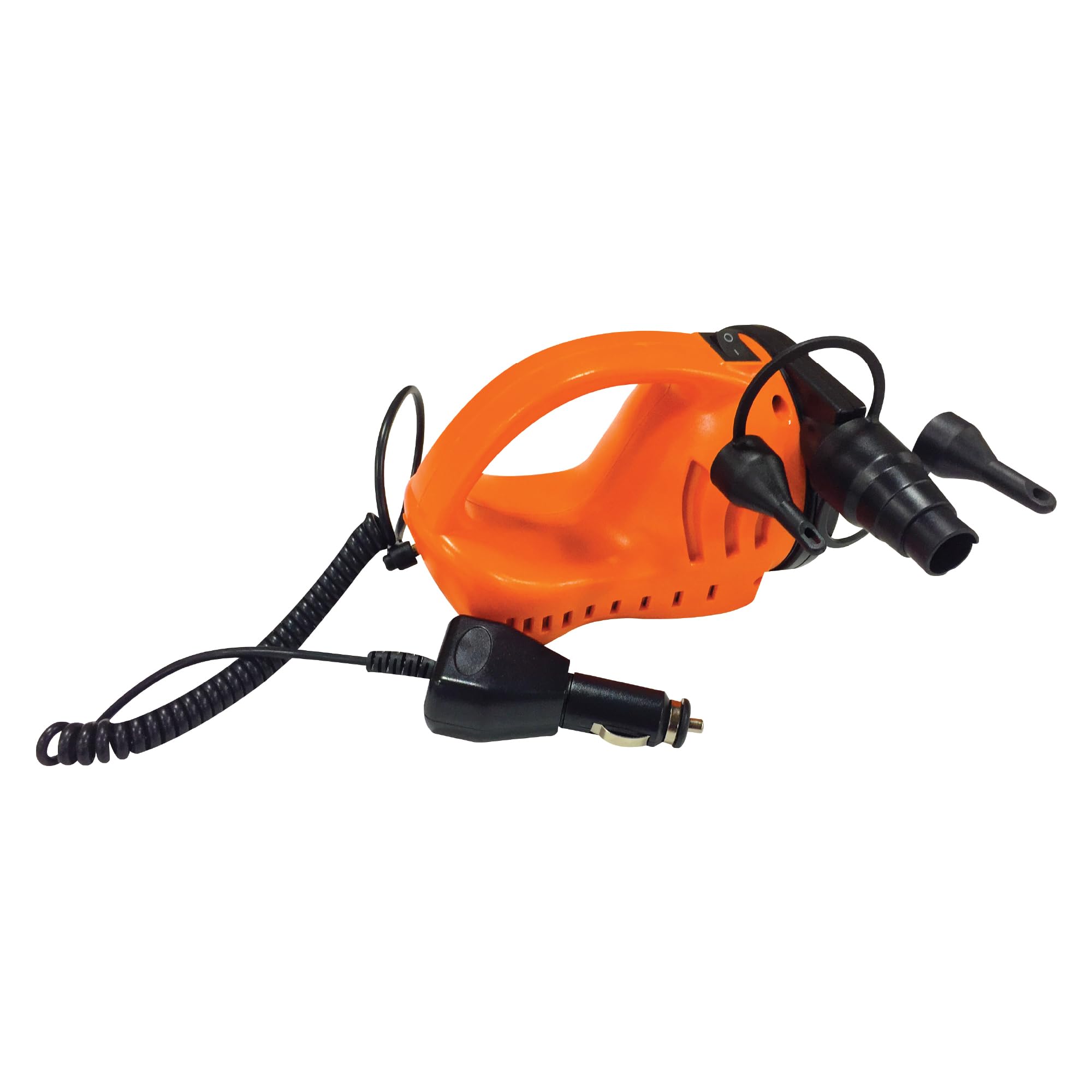 WOW Sports Air Pump Electric for inflatables, Easy Inflate Deflate, 12V DC Car Connector