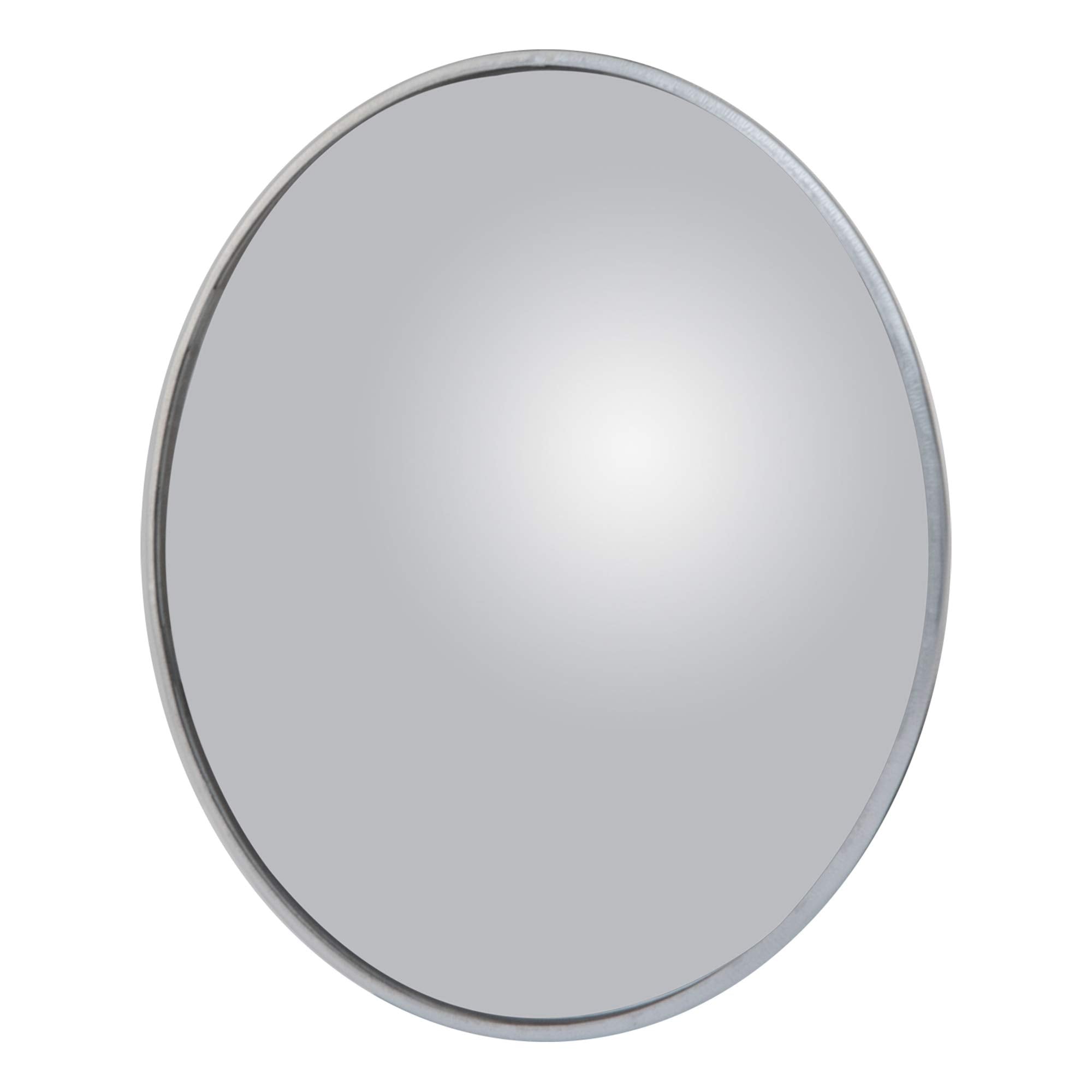 3-3/4-Inch Round Aluminum RETRAC Stick-On Blind Spot Mirror, Convex Glass
