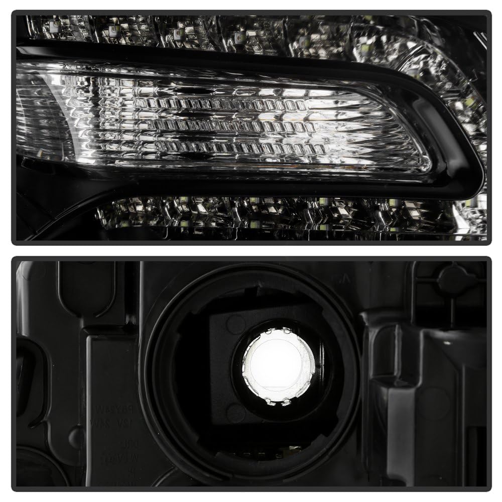 Chrysler 300 Spyder (OE) Halogen Only 2015-2023 (Won‘t Fit HID Models) Black Bezel Passenger Side Headlight -OEM Left