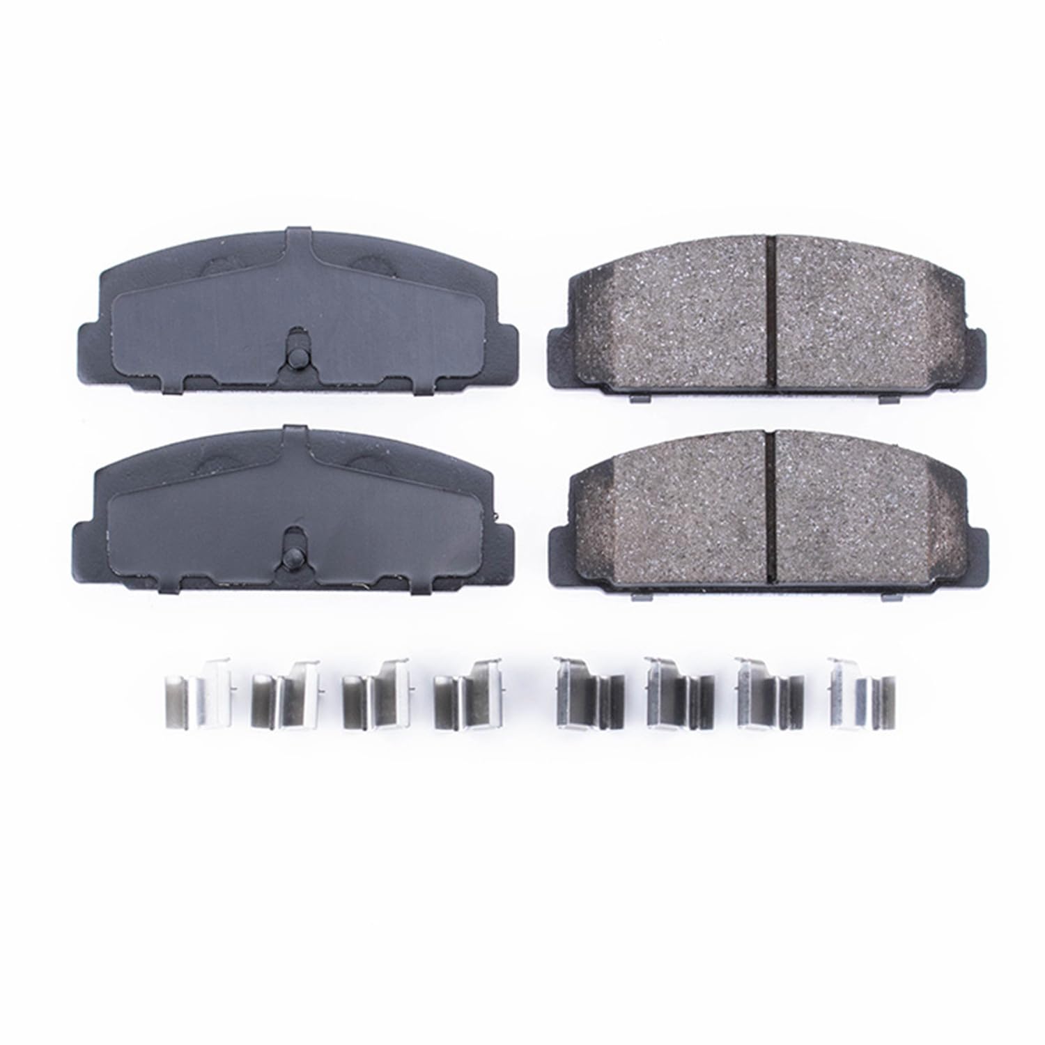 Power Stop Front Brake Kit For Mazda 6 2003-05 |RX-7 1984-91 |Protege 2003 |RX-7 1993-95 - Ceramic Brake Pads With Installation Hardware, 17-332