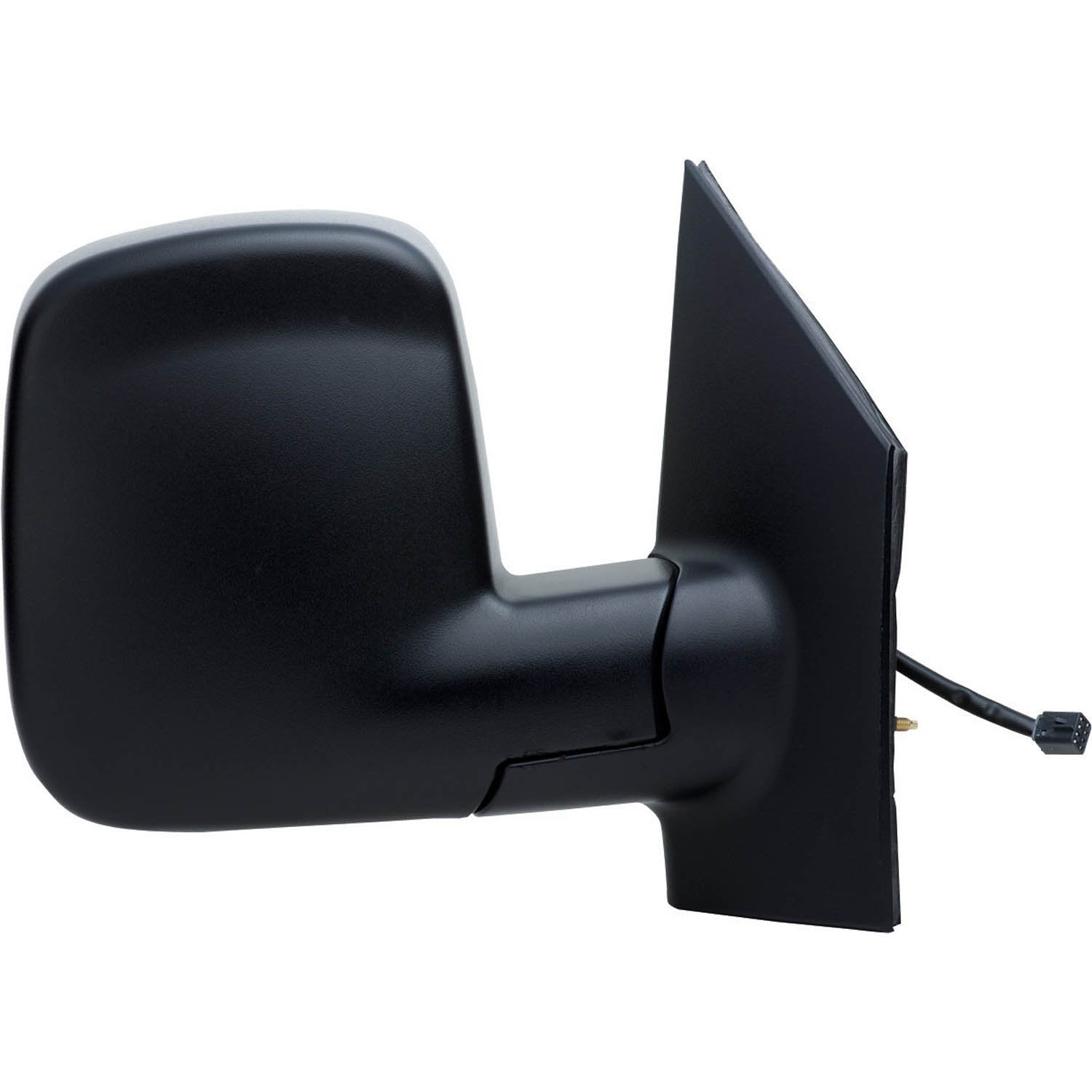 Fit System Mirror Passenger Side for Chevrolet Express Full Size Van, GMC Savana Full Size Van, Textured Black, Dual Lens, Foldaway, Heated Power