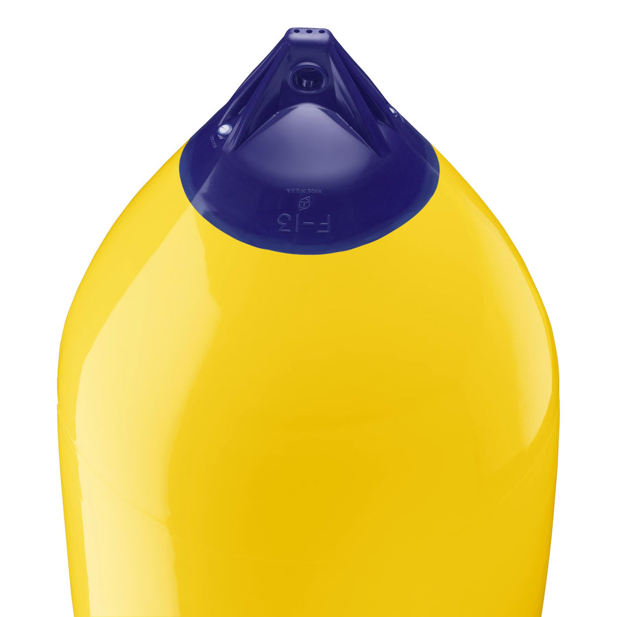 F-13 Polyform Boat Fender Standard Blue Ropehold - Yellow