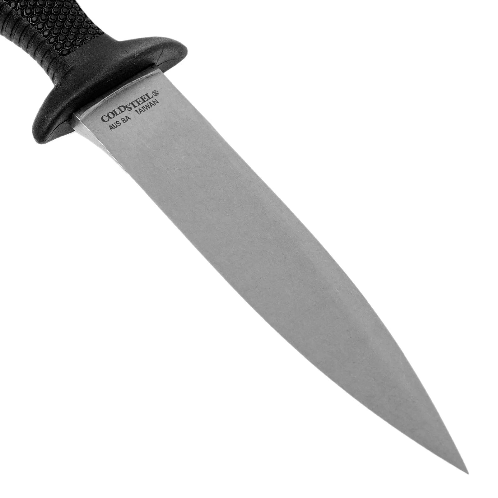 COUNTER TAC I COLD STEEL 5" Japanese AUS8A w/ Stonewash Finish Spear Point Fixed Blade Multi-Purpose Tactical Game Hunting Boot Knife, 4-1/2" Kray-Ex Handle, Weather-Resistant Secure-Ex Sheath