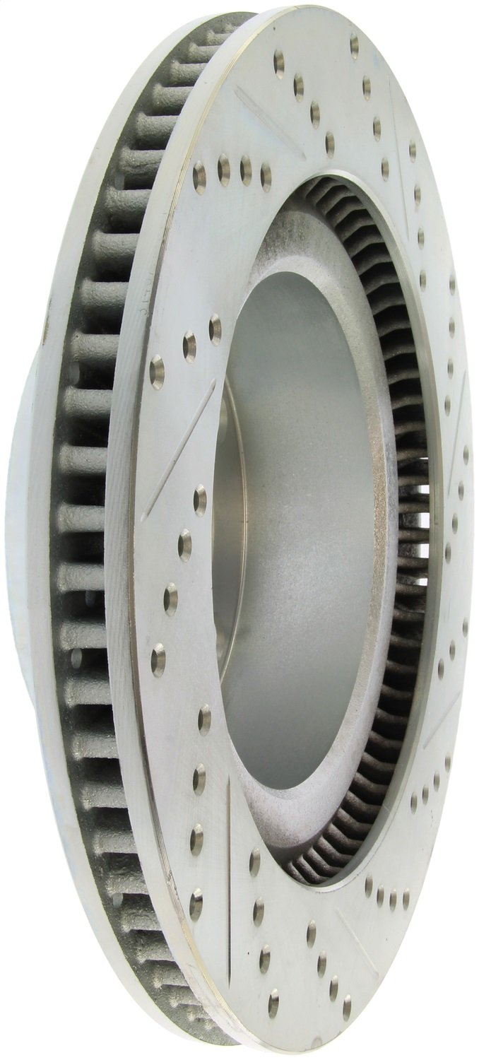StopTech 227.44156R Brake Rotor Select Sport Drilled and Slotted; Front Right