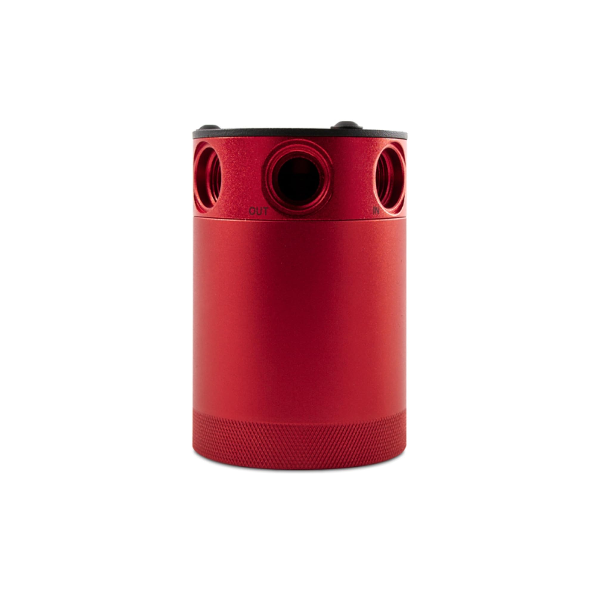 Mishimoto Compact Baffled Oil Catch Can, 3-Port, MMBCC-CBTHR-RD Red