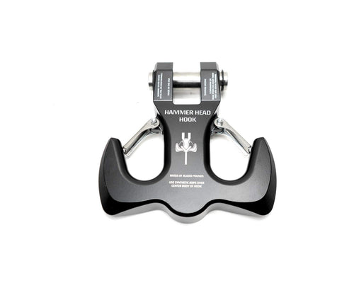 Hammerhead Hook – Black Monster Hooks | 16,000 lb Rated | 6061 Aircraft-Grade Aluminum | Dual Safety Latches | Fits Standard Bumper Tabs