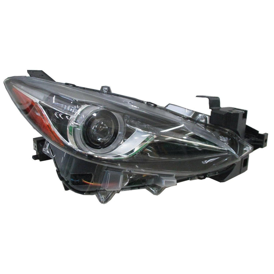 Passenger Side ACK For Mazda 3 Sedan/HB 14-18 Headlight HID without Auto Level Control CAPA | DOT Certified BHN2-51-031B | MA2503145C