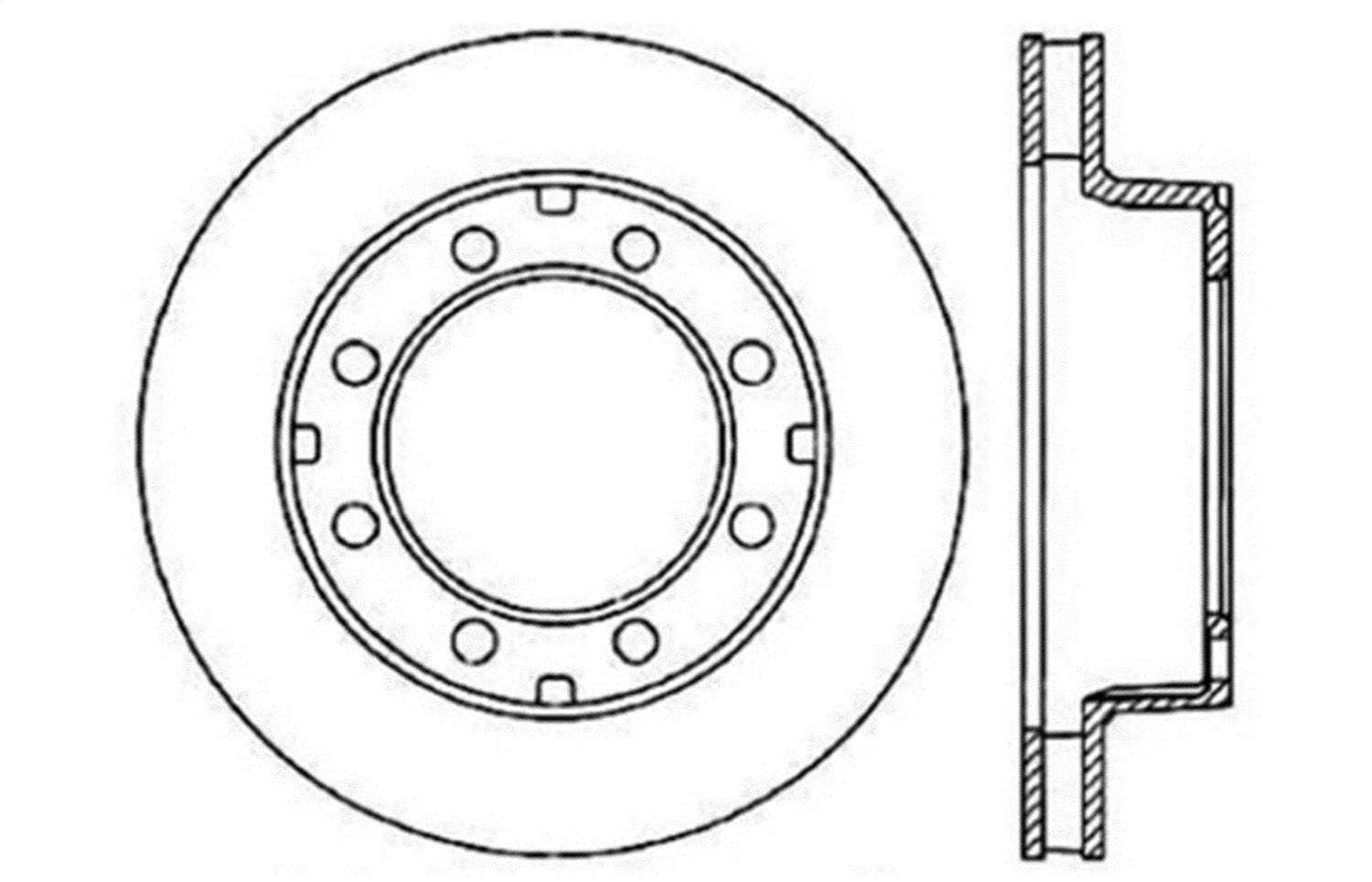 Sport Drilled/Slotted Brake Rotor StopTech 127.65012R (Front Right), 1 Pack