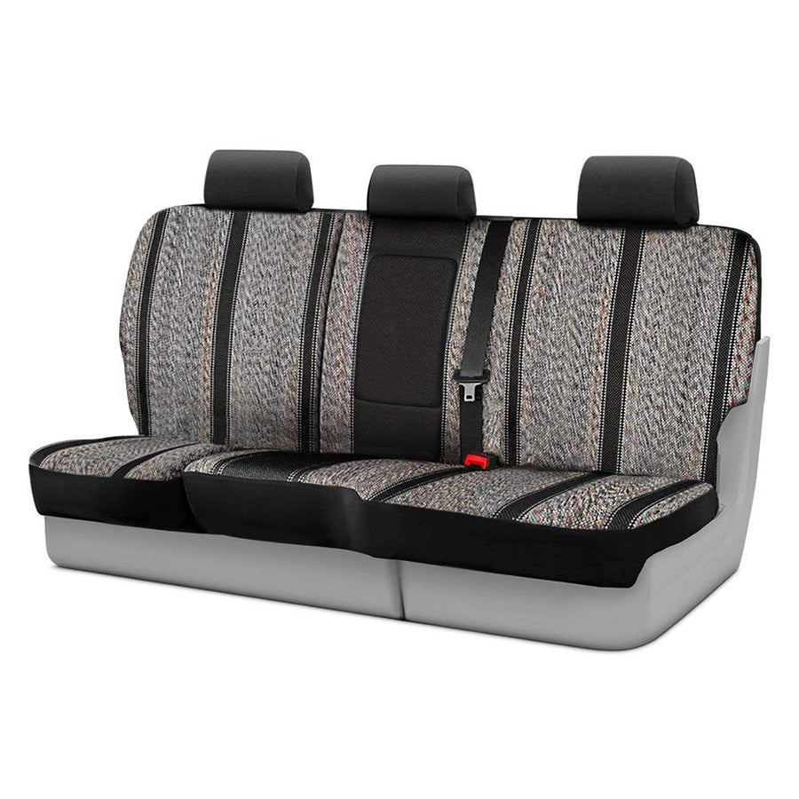 Custom Fit FIA TR42-69 Black Rear Seat Cover 2nd Row 40/20/40 - Saddle Blanket, (Black)